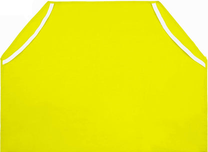 Standard Kids Cot Sheet for Stackable Cots for Preschool Daycare & Child Care - Corner Elastic Loops - Cot Bed Fitted Sheet - Nap Fitted Sheet for Kids - Cotton Surface Pack of 4 (23" x 52", Yellow)